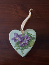 Load image into Gallery viewer, Hanging Ceramic Heart - Sage Green
