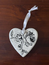 Load image into Gallery viewer, Hanging Ceramic Heart - White

