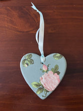 Load image into Gallery viewer, Hanging Ceramic Heart - Duck Egg Blue
