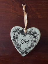 Load image into Gallery viewer, Hanging Ceramic Heart - Sage Green
