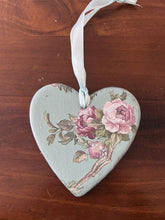 Load image into Gallery viewer, Hanging Ceramic Heart - Duck Egg Blue
