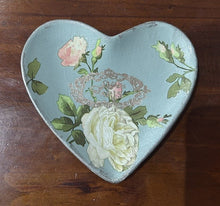Load image into Gallery viewer, Ceramic Heart Trinket Tray - Duck Egg Blue
