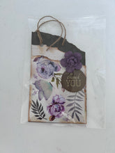 Load image into Gallery viewer, Rip Tag - Purple Floral Round Thank You
