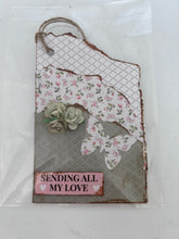 Load image into Gallery viewer, Rip Tag - Green Morocco Sending Love
