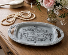 Load image into Gallery viewer, Blue Fluer Trinket Tray
