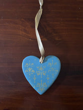 Load image into Gallery viewer, Hanging Ceramic Heart - Wedgewood Blue
