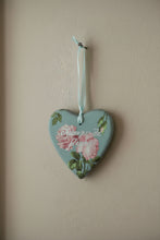 Load image into Gallery viewer, Hanging Ceramic Heart - Duck Egg Blue
