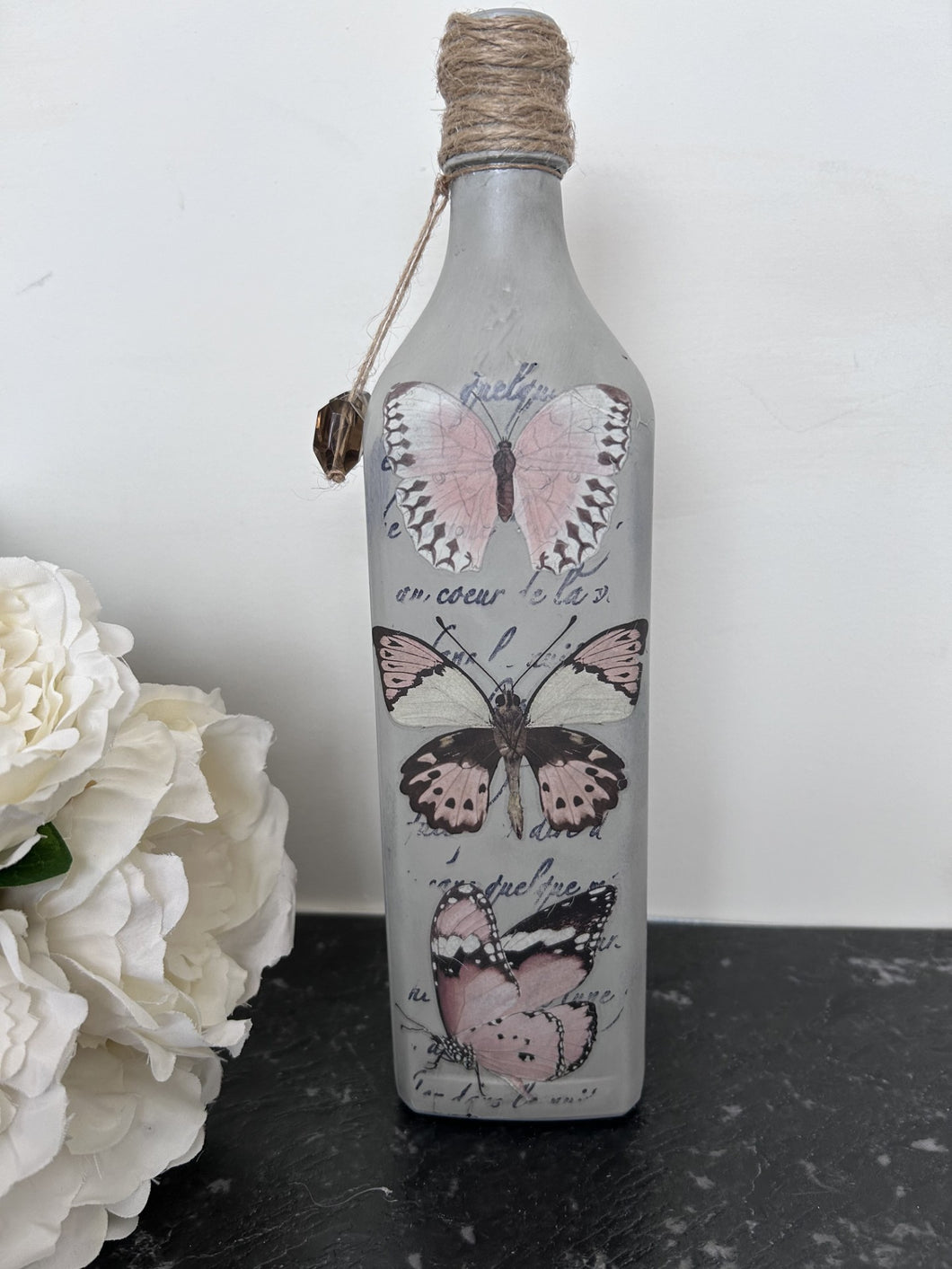 Grey Butterfly Bottle